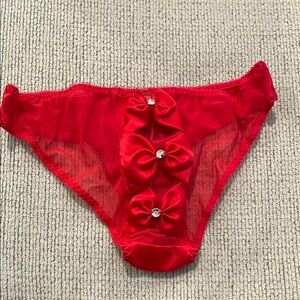 Brand new Victoria's Secret Red Bow Panties